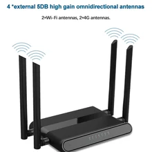 4 антенны 4G Wi-Fi роутер 4 порта маршрутизатор с sim-картой 2,4G маршрутизатор LAN WAN 10/100M USB WAP2 802.11n/b/g 300 Мбит/с маршрутизатор беспроводной