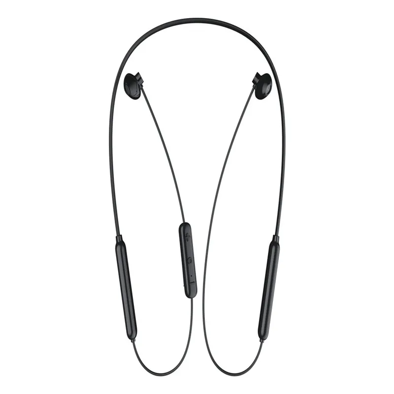 black HBQ-BX bluetooth-гарнитура с шейным креплением, беспроводная bluetooth-гарнитура, обновленная версия, двойная батарея, Спортивная гарнитура для бега - Цвет: black