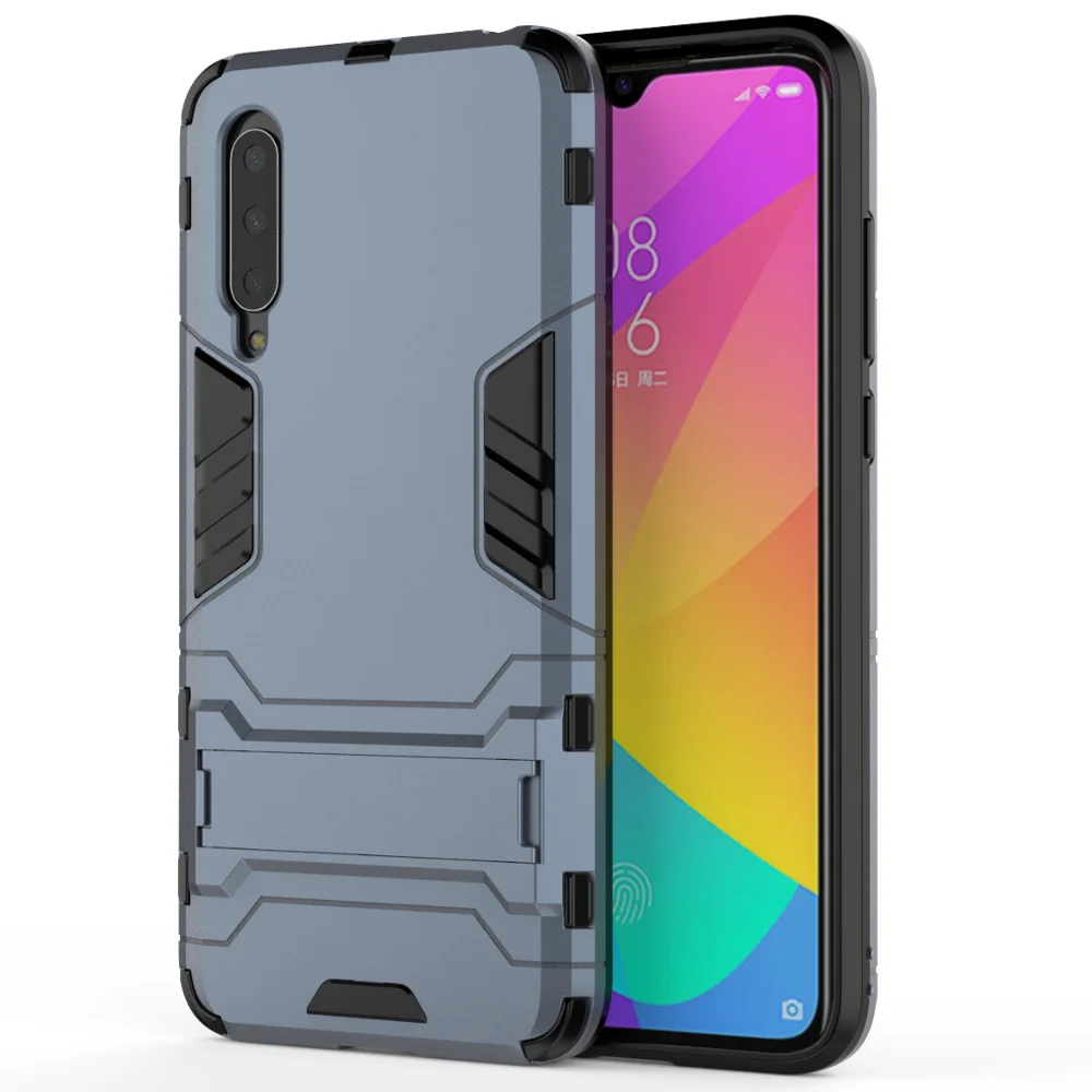 Защитный чехол для Xiao mi cc9 mi cc9e mi 9 mi 9se чехол s для Xiao mi 8 mi 8se mi 6x 5S чехол-подставка - Цвет: NavyBlue