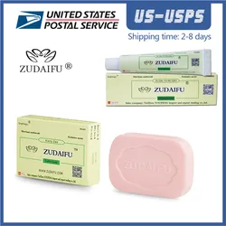1+5pcs/set Dropship zudaifu Sulfur Soap Skin Conditions Acne Psoriasis Seborrhea Eczema Anti Fungus Bath and Antibacterial Cream