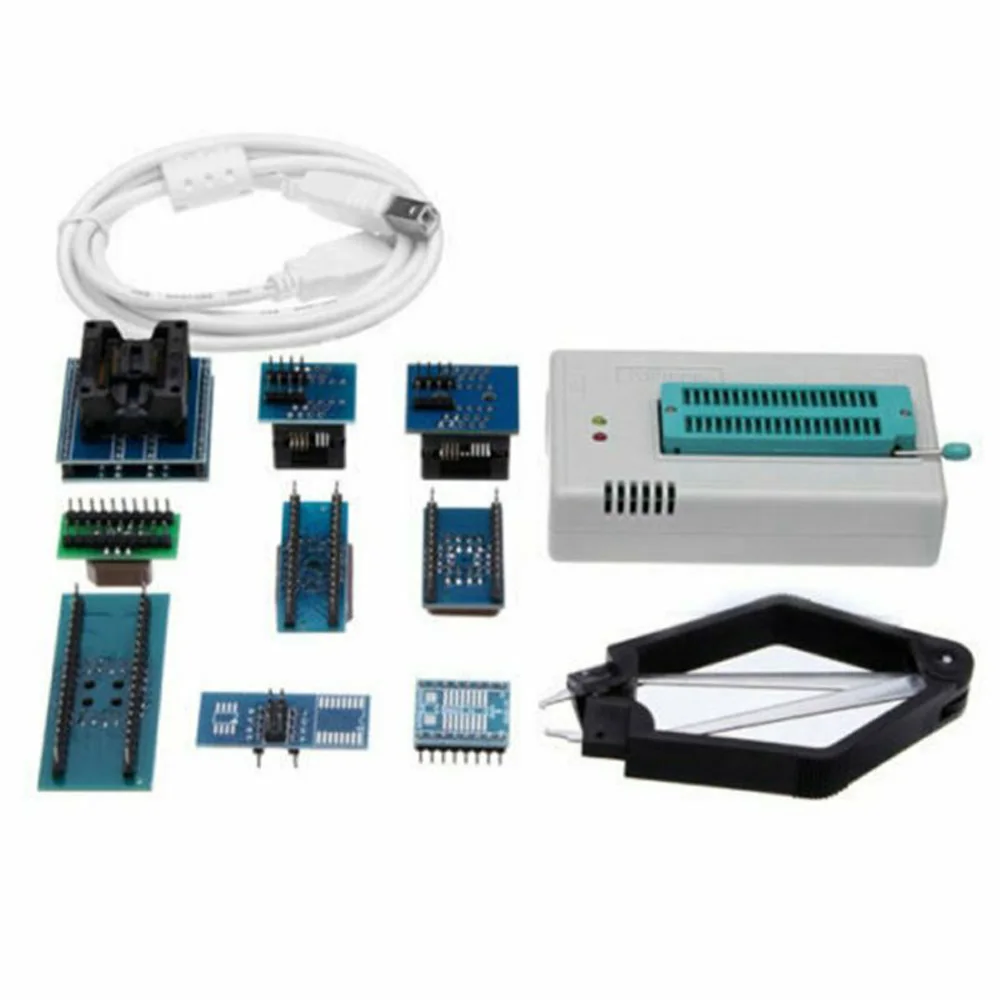 

Mini Pro TL866CS USB BIOS Universal Programmer Kit High-speed W/ 9 Adapters 74/54 CMOS4000 Series Integrated Circuits.