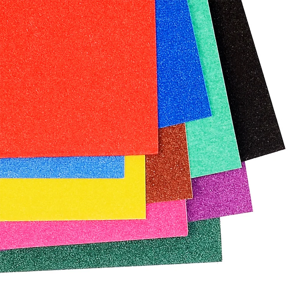 Для детей принадлежности для рисования яркий цвет 10 цветов листы DIY крафт блестящая бумага художественная бумага для карандаша бумага для