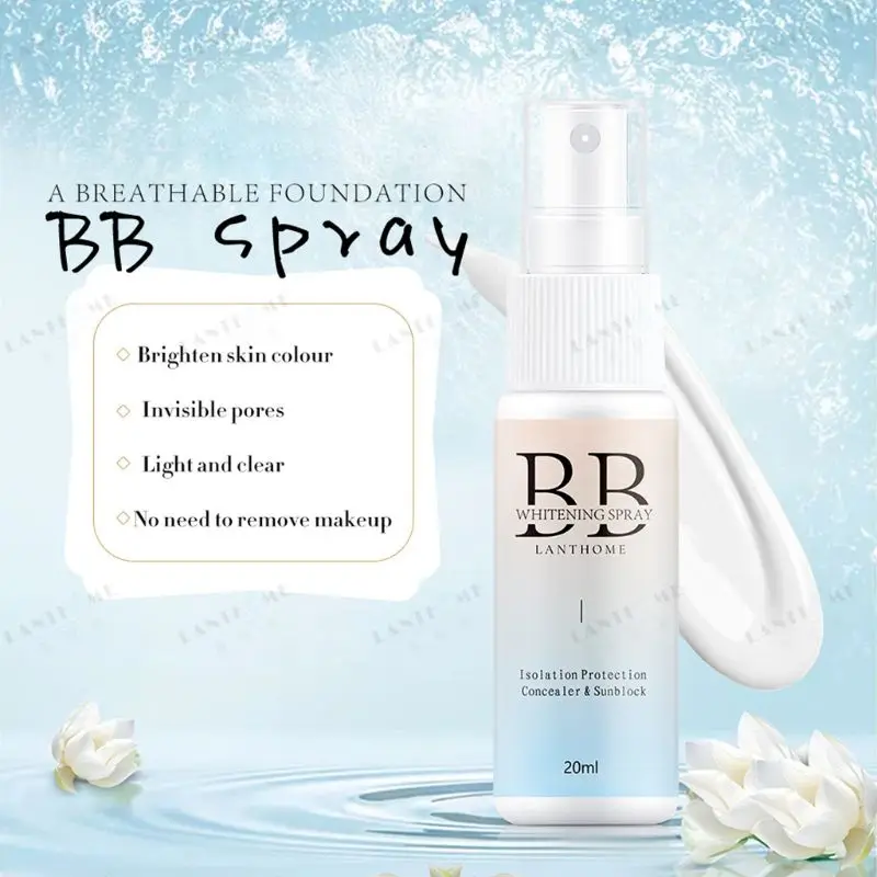 

BB Whitening Spray Makeup Concealer Oil Control Waterproof Sweatproof Lasting Brightening Skin Tone Moisturizing Cream Beauty