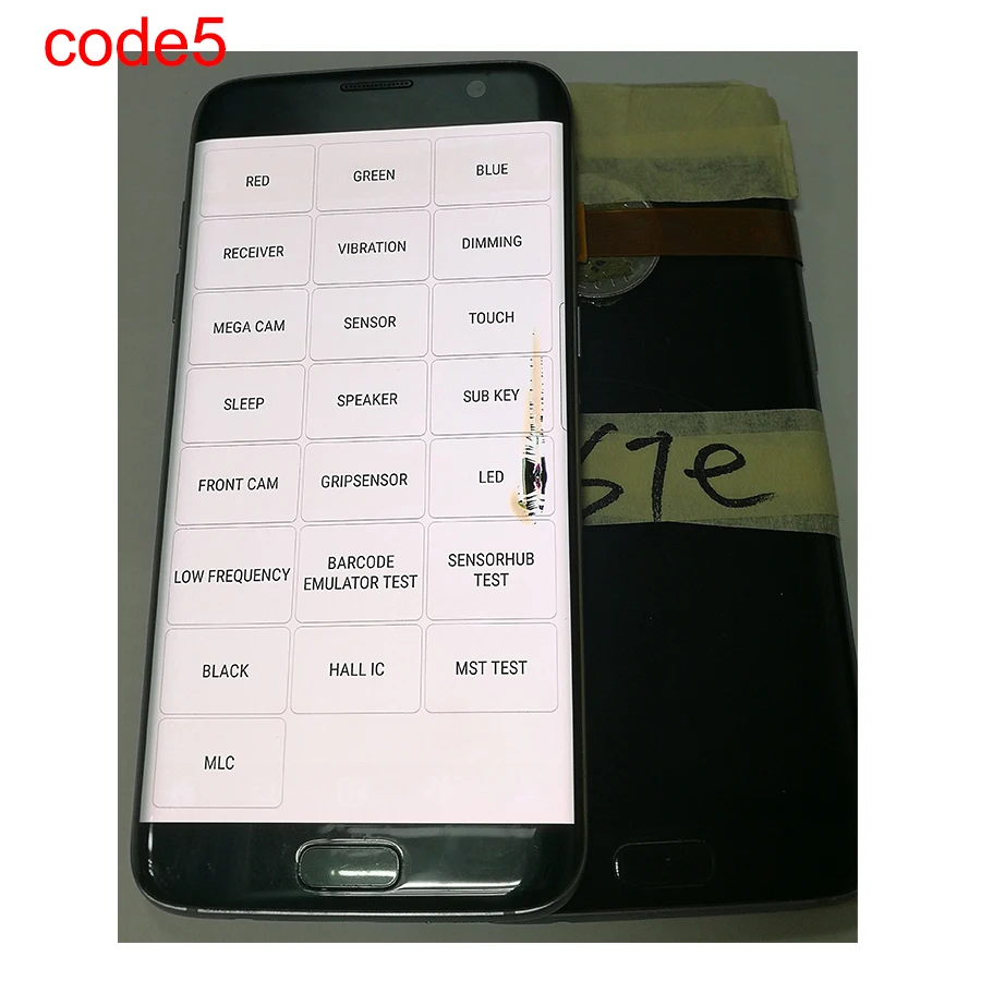 JpFix для samsung S7edge G935A изогнутый экран в сборе с рамкой и точкой взрыва изогнутый экран в сборе