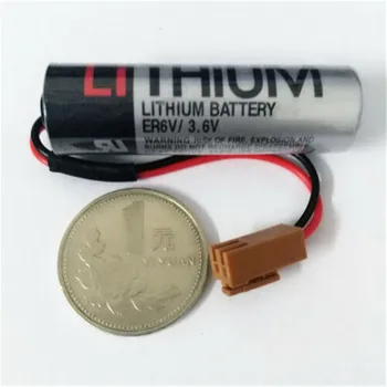 

TOSHIBA ER6V/3.6V 2000mAh PLC Battery Replacement For power of CNC with Plug US