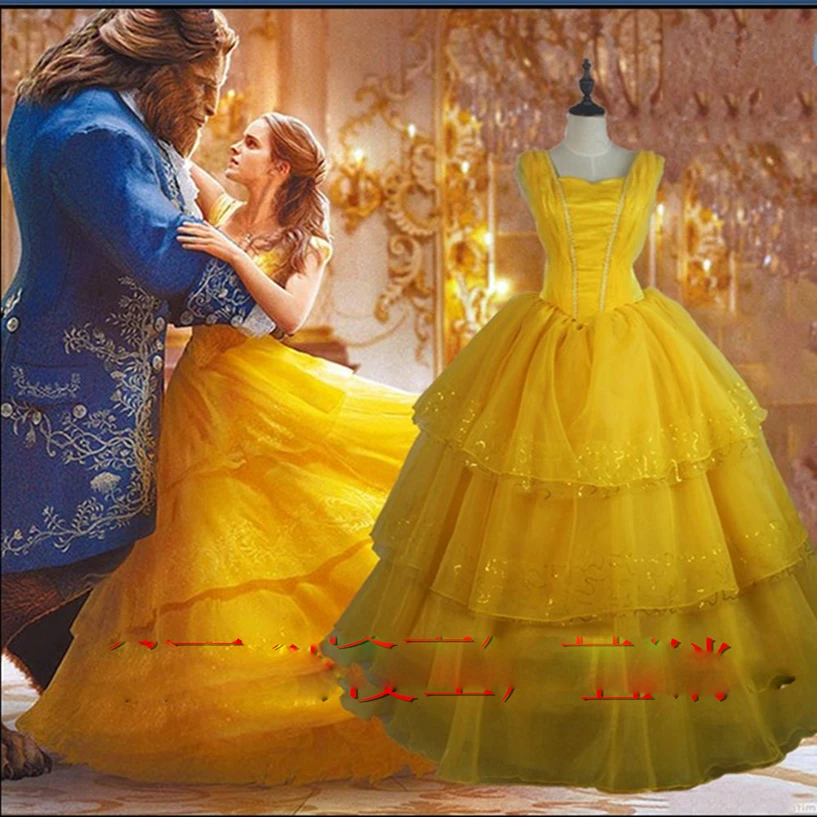 女性のための豪華な美容衣装 プリンセスベルドレス 大人のコスプレ衣装 パーティードレス 黄色 Movie Tv Costumes Aliexpress