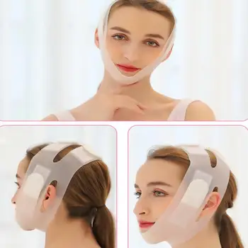 

1PC Silicone Face Slimming Bandage V-Shaped Lifting Belt Tightener Band Wrinkle Beauty Cheek Care Strap Lining Anti Slimmer M1E0