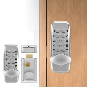 

Waterproof Mechanical Digital Door Lock Push Button Keypad Keyless Code Combination Lock for 30-60mm Door Fireproof Lock