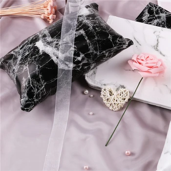 

Marble Pattern Hand Rest Pillow Set Foldable Holder Cushion Soft Pad Mat Art Washable PU Leather Rest Nail Salon Manicure Tools