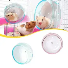 Пластиковое колесо для хомяка Мышь Крыса упражнения бесшумный бегущий Спиннер мяч игрушки для хомяк, домашнее животное поставки игрушечный хомяк