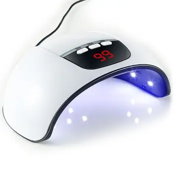 

45W Nail Lamp Double Light Source Intelligent Induction Phototherapy Lamps Painless Speed Hot Nails Oil Glue Dryer