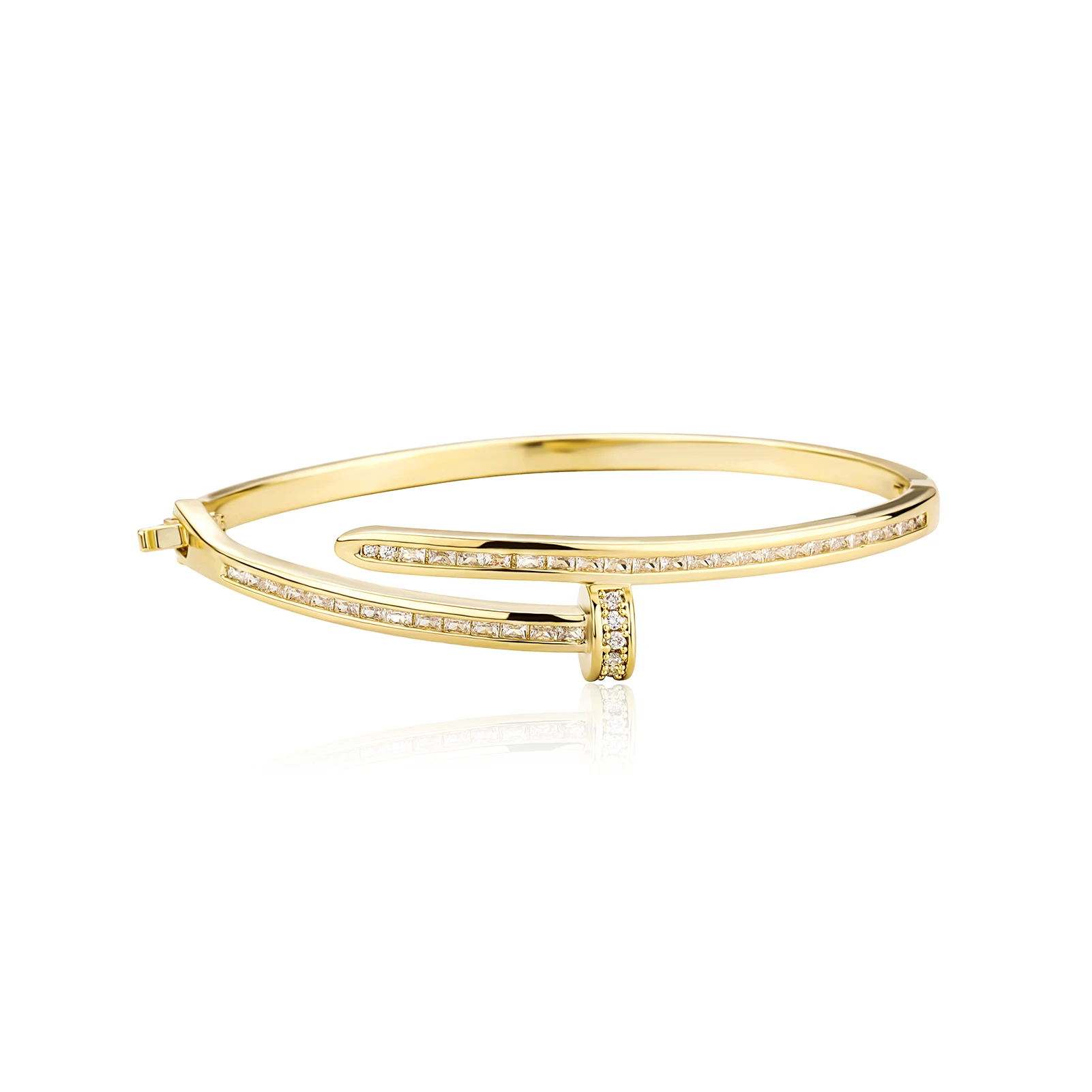 JINAO New Fashion High-quality Prong Setting 3A+Zircon Willow Nails Design Bracelet For Men and Women