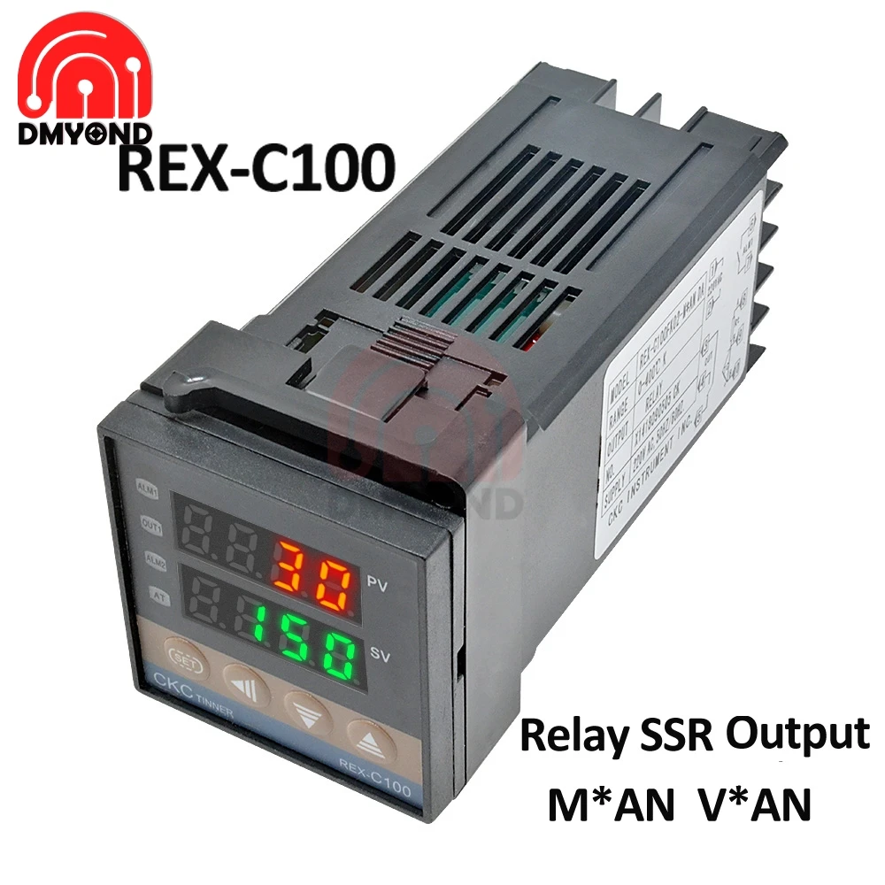 REX-C100 Dual Digital Contrôleur de Température AC 100-240 V contrôle PID SSR Output