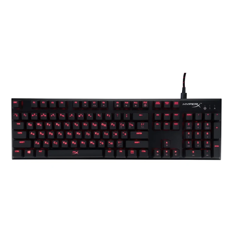 Клавиатура HyperX Alloy FPS CherryMX Brown механическая черный USB LED