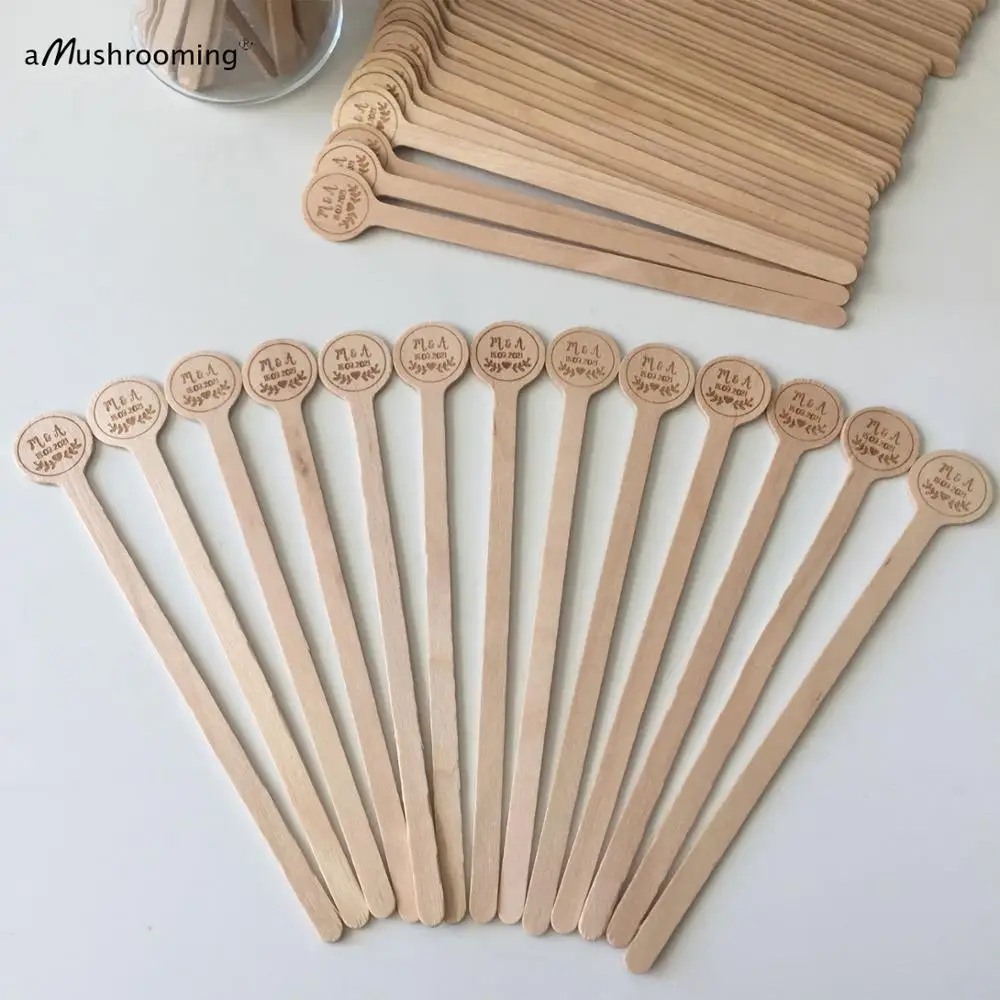 She Said Yes! Geometric Bridal Drink Stirrers, Acrylic or Wood (Set of –  Happily Ever Etched