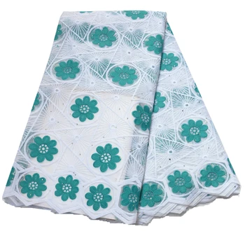 

2020 high quality African Nigerian Tulle Laces Fabrics Latest style guipure lace fabric With Stones for women party dress