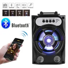 Большой размер Bluetooth динамик беспроводная звуковая система бас стерео с светодиодный светильник
