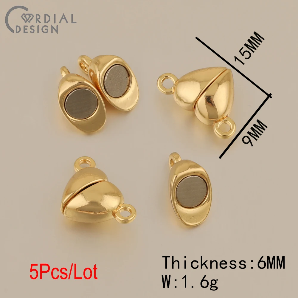 Cordial Design Magnet Clasps & Hooks/DIY Making/Jewelry Accessories/Genuine Gold Plating/Hand Made/Jewelry Findings & Components - cordial