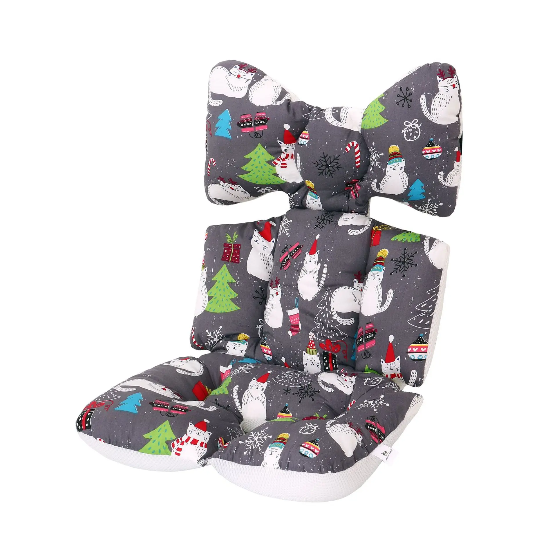 Подушечка Для сиденья детской коляски Толстая теплая Автомобильная подушка для сиденья Хлопок Спальные матрасы подушка для коляски коляска для новорожденного аксессуар - Цвет: CAT
