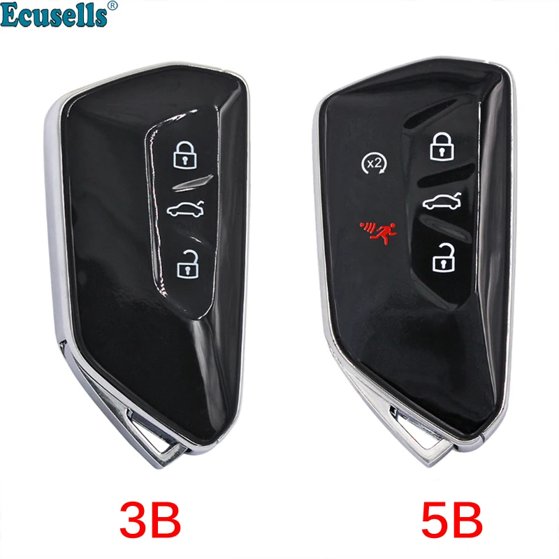 3/5 Buttons Replacement Remote Key Shell Case Fob for VW Golf MK8 ID3