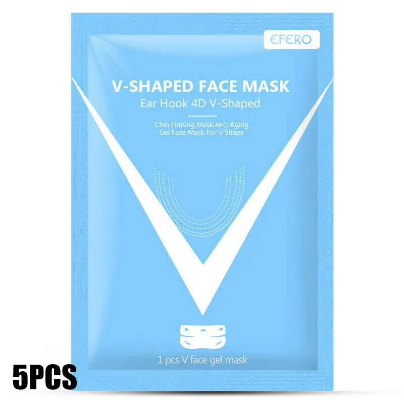 5pcs Новое поступление профессиональная 4D v-образная маска для лица для похудения лифтинг, укрепление жиросжигатель двойной подбородок V-line лифтинг для лица Инструменты MSI-19 - Цвет: 5pcs