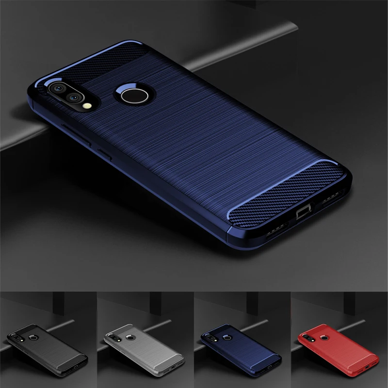 

DRXENN Phone Case For Xiaomi Redmi 7 7A Heavy ShockProof Silicone Carbon Fiber Soft TPU Phone Case For Xiaomi Mi CC9 Case Cover