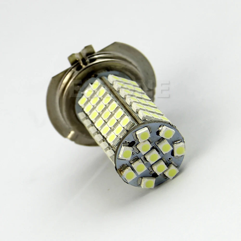DC 12V H7 102 светодиодный SMD 3528 360 ° Автомобильная фасветильник чистый белый свет