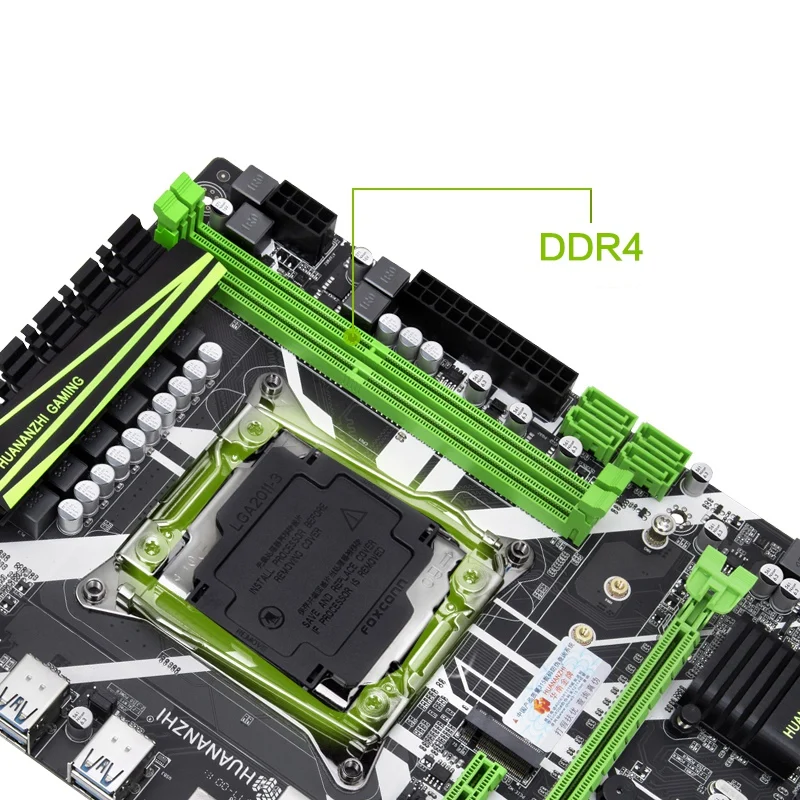 PPYY-HUANANZHI X99-8M слот для материнской платы LGA2011-3 USB3.0 NVME M.2 SSD Поддержка DDR4 REG ECC памяти и Xeon E5 V3 V4 Processo