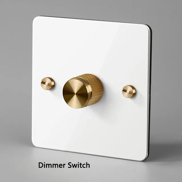 White dimmer switch