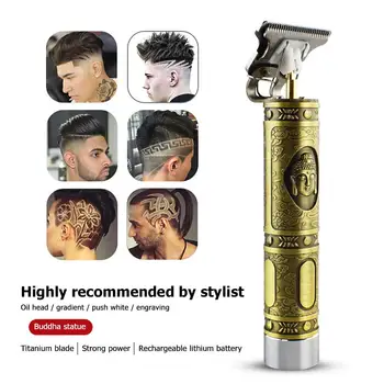 

2020 Hot Sale Hair Trimmer Professional Hair Clippers Electric Beard Haircut T-blade Baldheaded Cordless Hair Clipper for Men