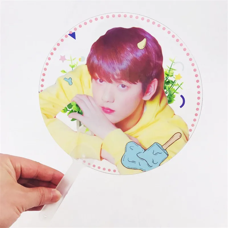 10 шт./партия KPOP TXT вентилятор SOOBIN YEONJUN BEOMGYU TAEHYUN HUENINGKAI портативные ручные вентиляторы вечерние принадлежности для подарка - Цвет: SOOBIN