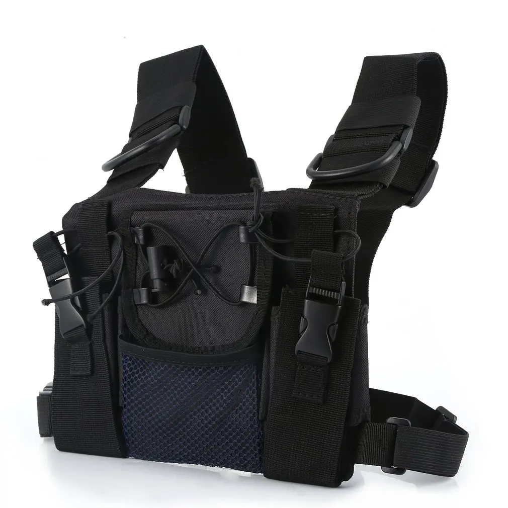

Radio Harness chest Front Pack Pouch Holster Carry bag for Baofeng UV-5R UV-82 UV-9R BF-888S TYT For Motorola Walkie Talkie