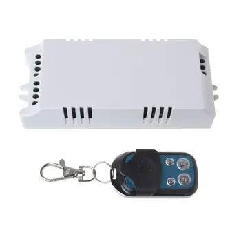 

1Set AC85-250V Wide Voltage Light Switch Receiver 4CH Buttons Wireless Remote Control Controller Transmitter 433MHZ
