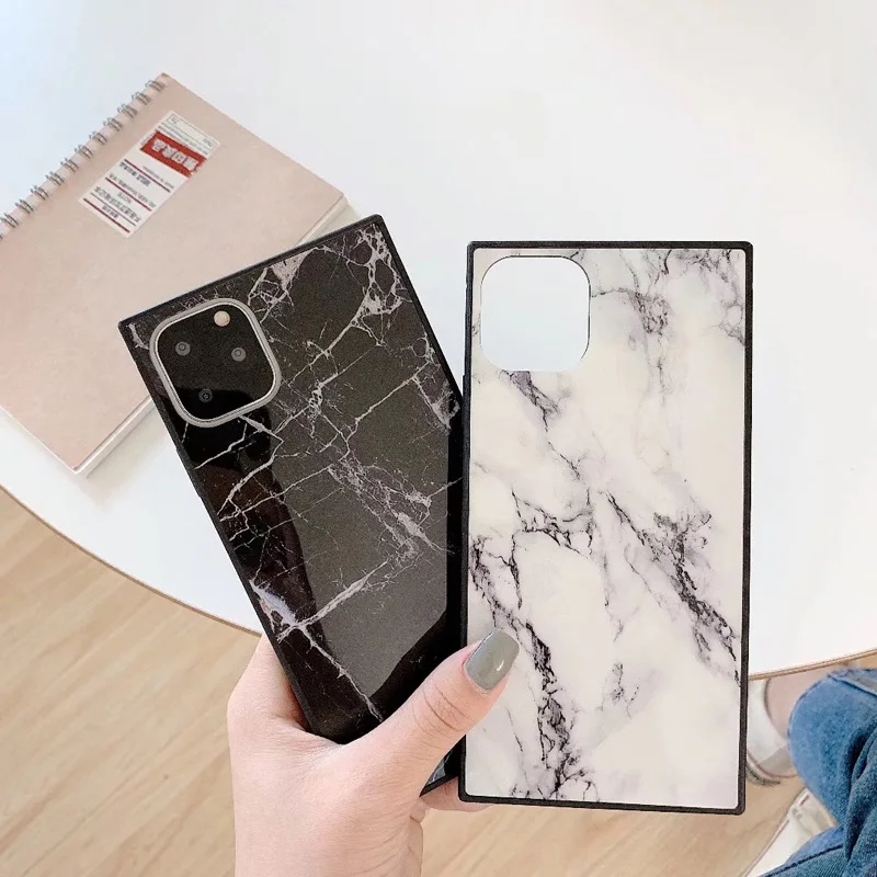 Роскошный квадратный чехол для телефона iPhone 12 Mini 11 Pro XS Max X модный Индивидуальный