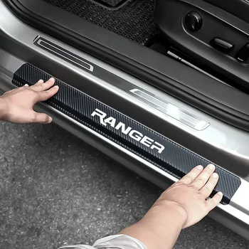 

Car Stickers And Decals For Ford Ranger High Quality Auto Door Scuff Plate Sticker Anti Scratch Decal Car Accessories Interior