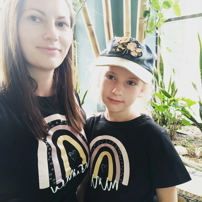 Family Matching T-shirts Summer Mother Kids Outfit