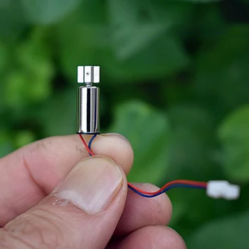 

Mini Brushed Vibration Motor DC3V-3.7V Large Vibration Force 4.3x5.7mm 612 Hollow Cup Coreless Vibration Motor for Massager