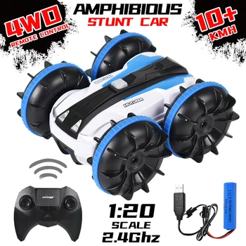 

1/18 4WD 2.4G Remote Control Amphibious Stunt Car Waterproof Double-sided Driving RC Car