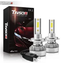  TXVSO8 6000K H7 Car headlight 20000LM 110W H4 Led H1 9005 HB3 9006 HB4 H8 H9 H11 12V Led Headlight Bulb 360 Degree Lampara 