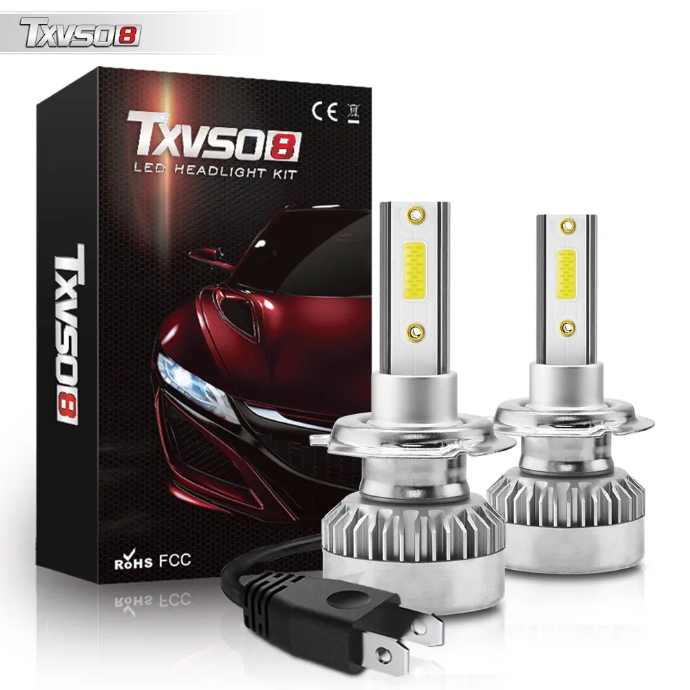 TXVSO8 6000K H7 автомобильные фары 110 лм 9005 Вт H4 Led H1 9006 HB3 360 HB4 H8 H9 H11 12 В Светодиодная лампа
