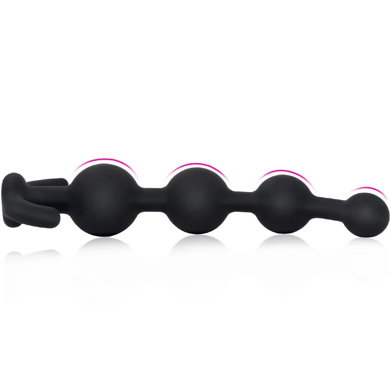 Silicone Anal Vibrator Long Beads Prostate Massager Flexible Butt Plug Stimulator Anal Beads Plug Sex Toys For Men Women