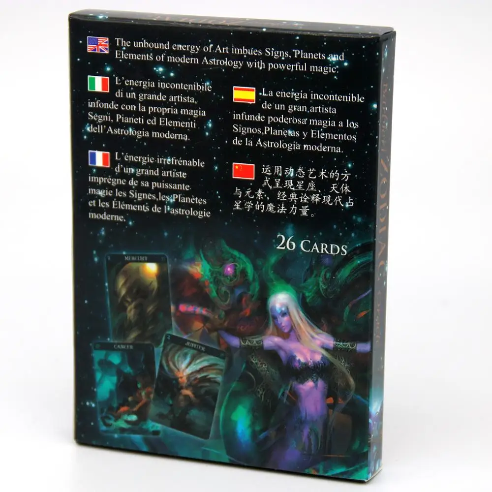 Barbieri Zodiac Oracle карты Таро набор палубных карт астрологический гадание пять языков