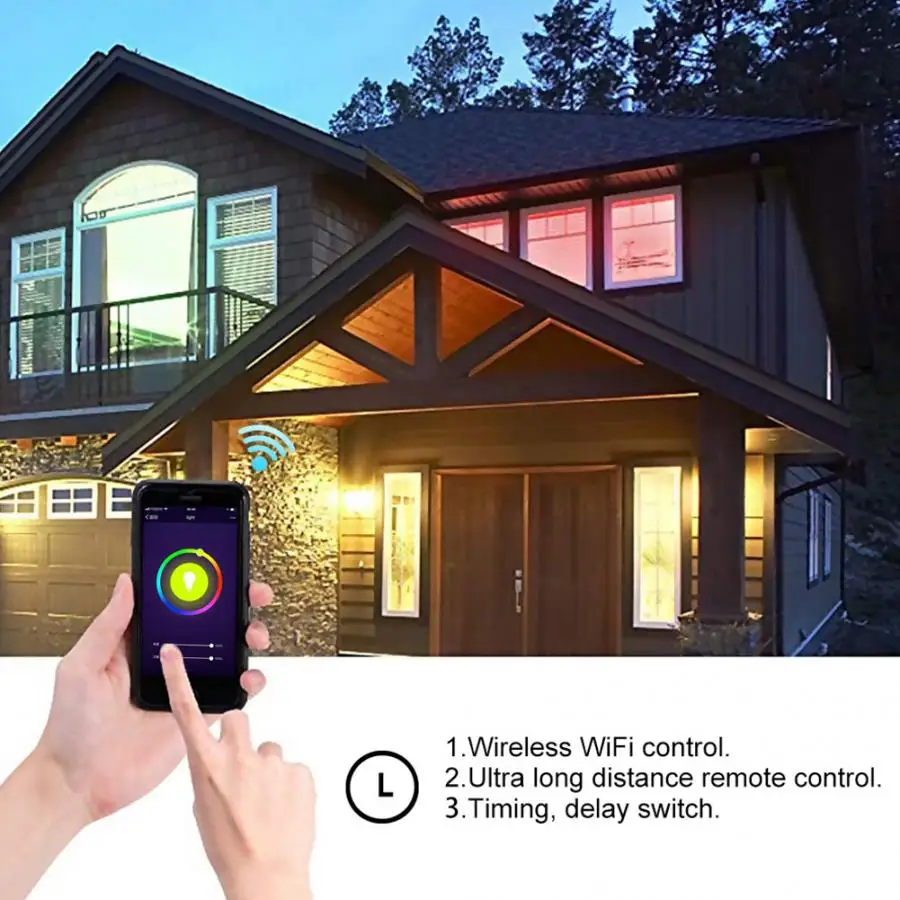 Умный светильник светодиодный умный многоцветный потолочный RGB & WW 48 Вт Wifi Vioce