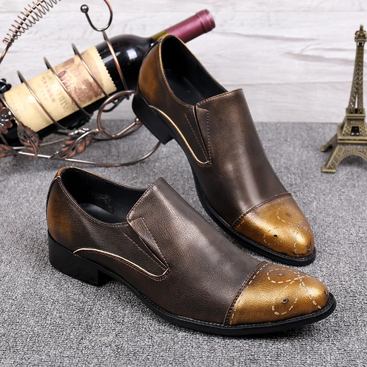 

Loafers Male Cowhide Pointed Casual Leather Korean Style Herren Schuhe Genuine Leather Full Grain Leather Cow Leather Slip-on