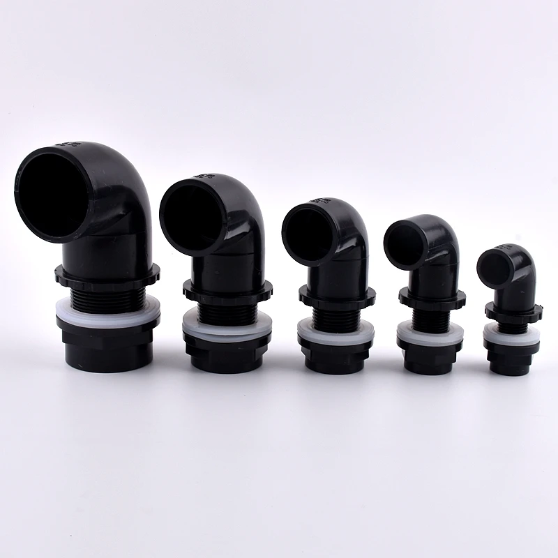 Strumenti di riparazione di tubi 10pcs 20/25/32/40 / 50mm Nero Acquario connettore PVC impermeabile tubo Butt Fish Tank Raccordo diritto comune Fish Tank Tools Accessori (Color : Innner Dia.25mm