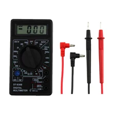 Multimètre numérique LCD multifonction DT-830B, voltmètre, ammètre, capacité Ohm, avec fils, outil de test