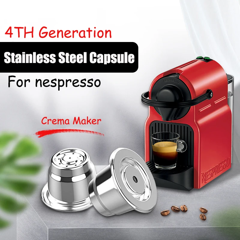 ICafilas Новая модернизированная многоразовая капсула для кофе Nespresso из нержавеющей