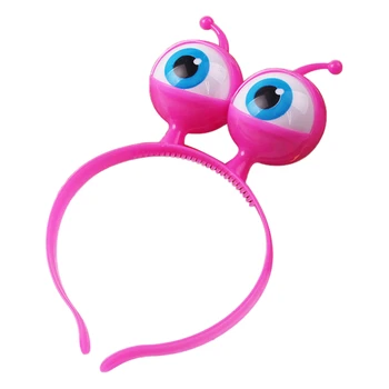 

Glitter eyeball headband Party ball Halloween headpiece props Glowing big eyes alien LED headband
