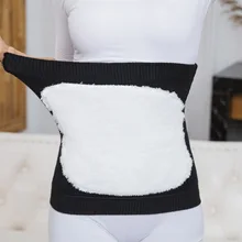 Шерстяная поддержка талии, теплая грелка талии для мужчин и женщин, осенняя и зимняя защита живота, пояс для взрослых, холодная Толстая