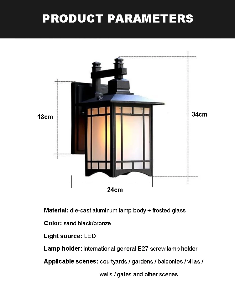 Cheap Luminárias de parede externas